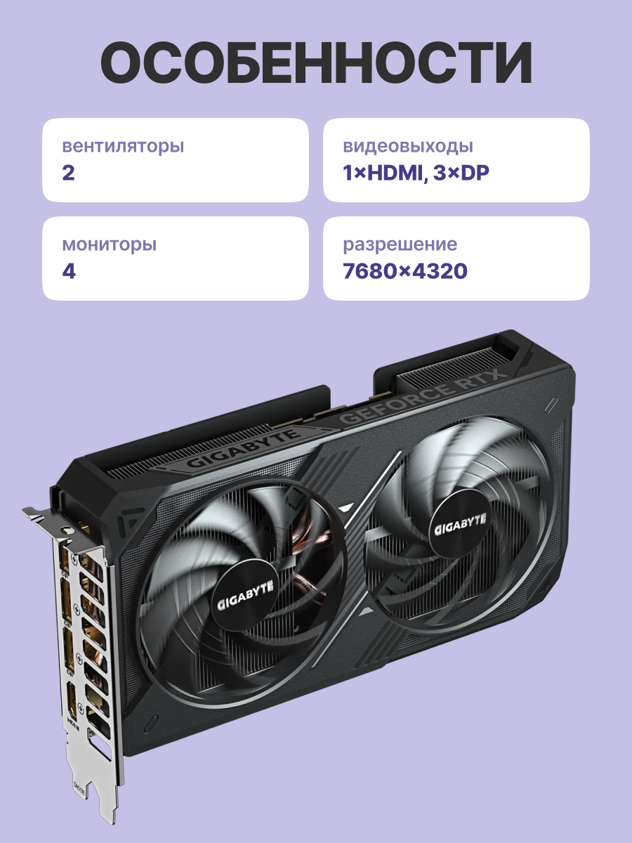 Видеокарта Gigabyte GV-N506TWF2MAX OC-8GD