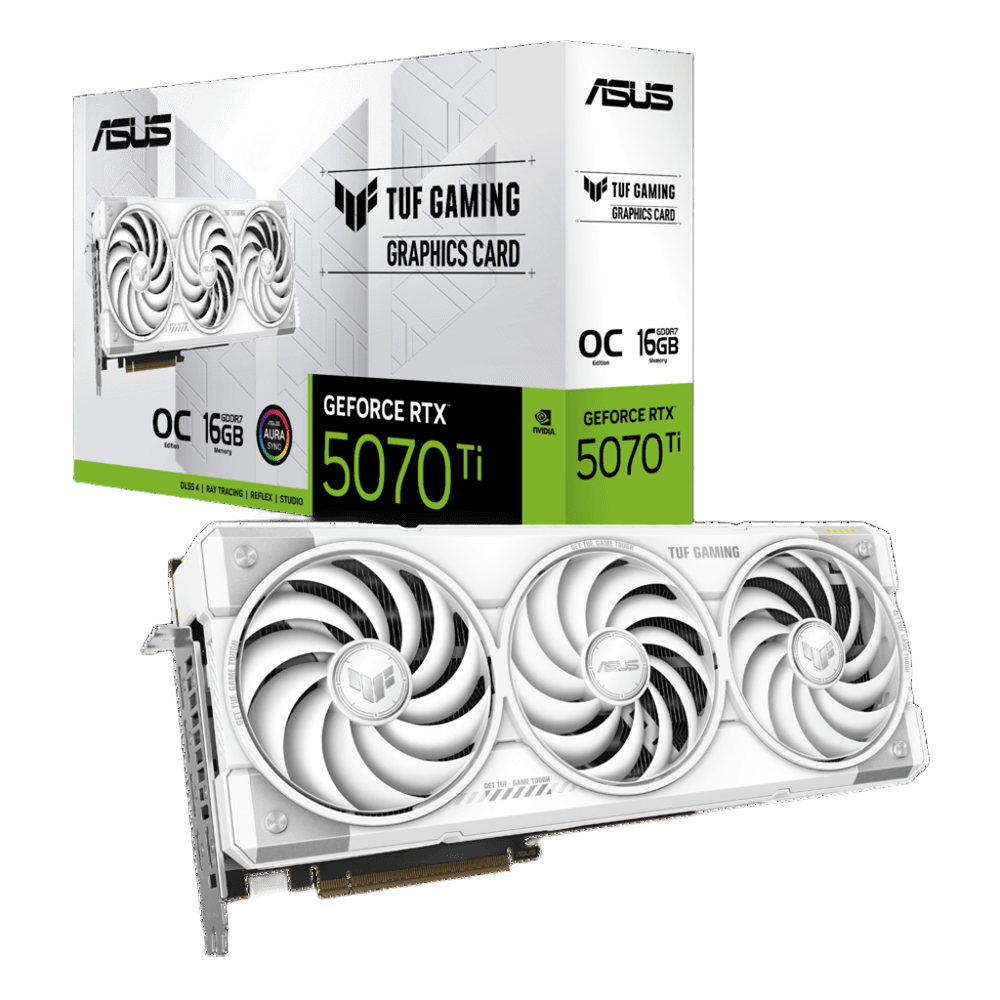 Видеокарта ASUS TUF-RTX5070TI-O16G-WHITEGAMING (90YV0MD3-M0NA00)