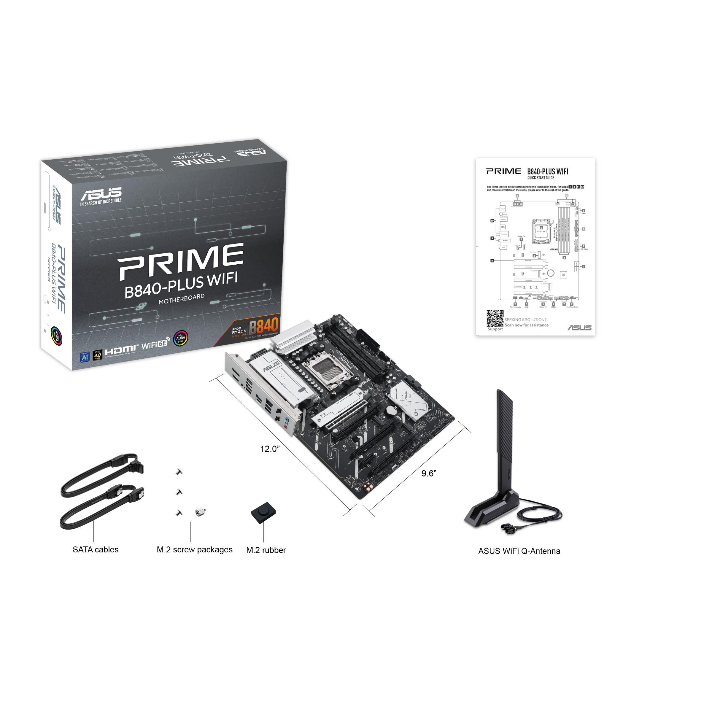 Материнская плата ASUS PRIME B840-PLUS WIFI (90MB1IZ0-M0EAY0)