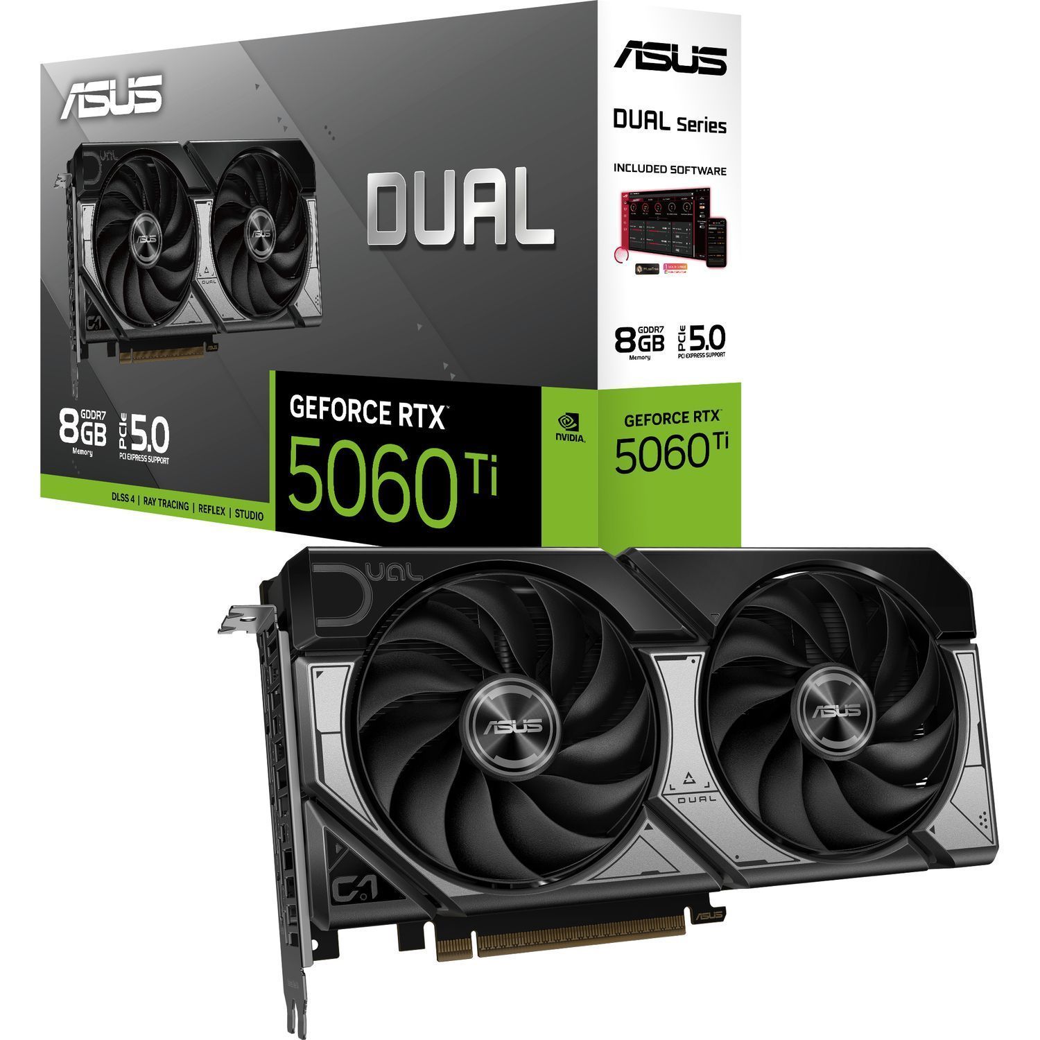Видеокарта ASUS DUAL-RTX5060TI-8G (90YV0MP3-M0NA00)