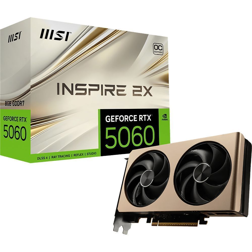 Видеокарта MSI GeForce RTX 5060 8G INSPIRE 2X OC